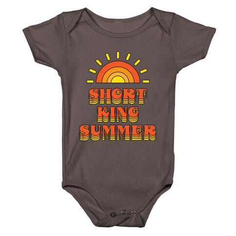 Short King Summer Sunset Baby One-Piece