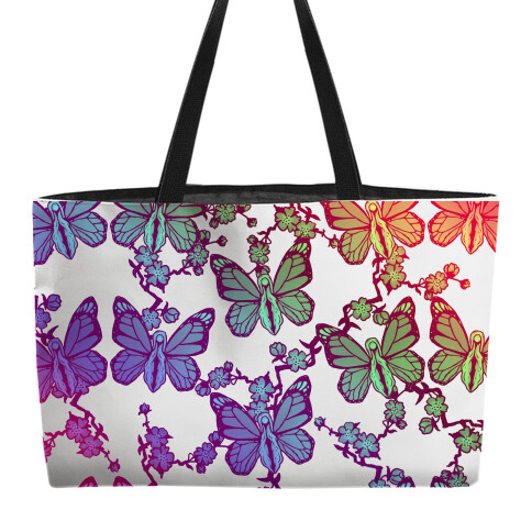 Butterfly Vagina Pattern Weekender Tote