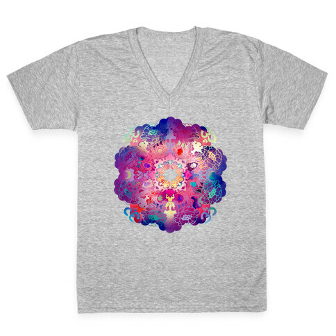 Colorful Yoga V-Neck Tee Shirt