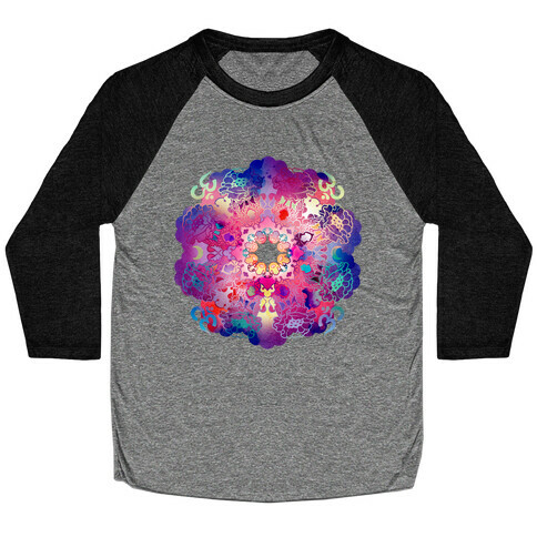 Colorful Yoga Baseball Tee