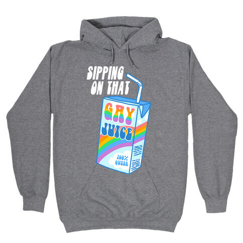 Gay Juice Juice Box Hooded Sweatshirt