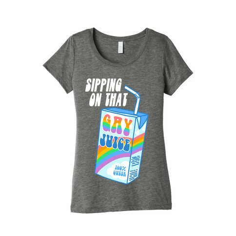 Gay Juice Juice Box Womens T-Shirt