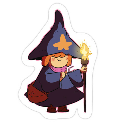 WIZARD GIRL Die Cut Sticker