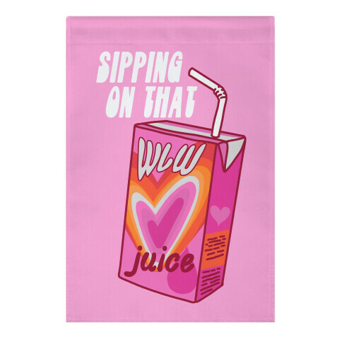 Lesbian Juice Juice Box Garden Flag