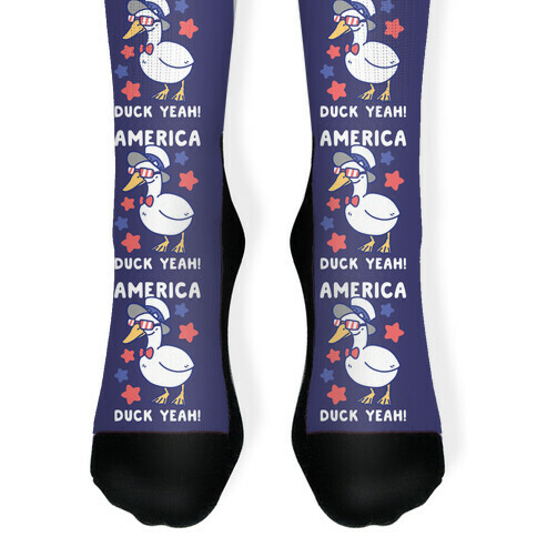 America Duck Yeah Sock