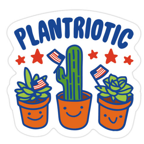 Plantriotic  Die Cut Sticker