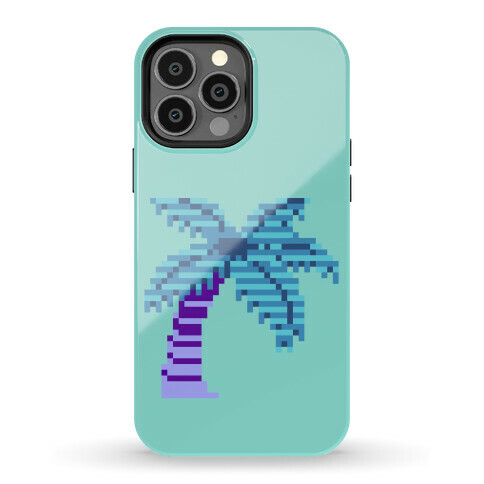 8-Bit Vaporwave Palm Tree Phone Case
