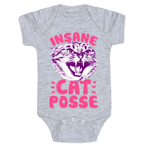 Insane Cat Posse Baby One-Piece