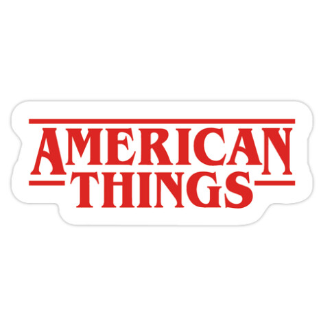 American Things Die Cut Sticker