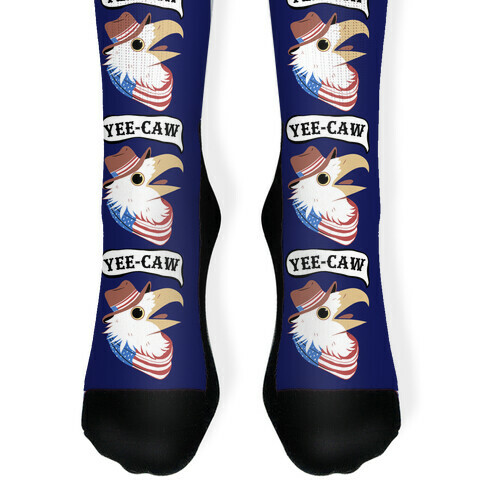 YEE-CAW American Bald Eagle Sock