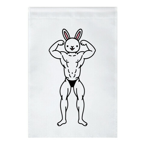 Buff Bunny Garden Flag