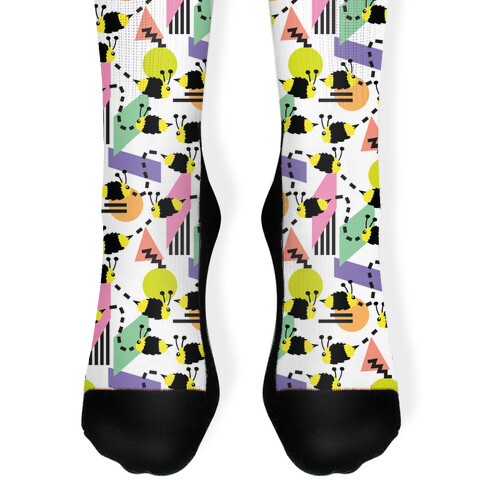 Bee Rad Pattern Sock