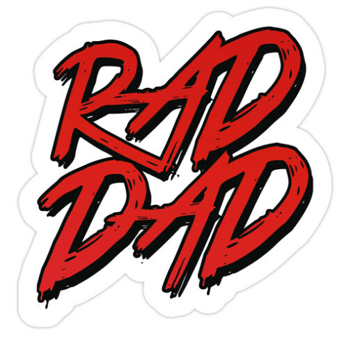 Rad Dad Die Cut Sticker