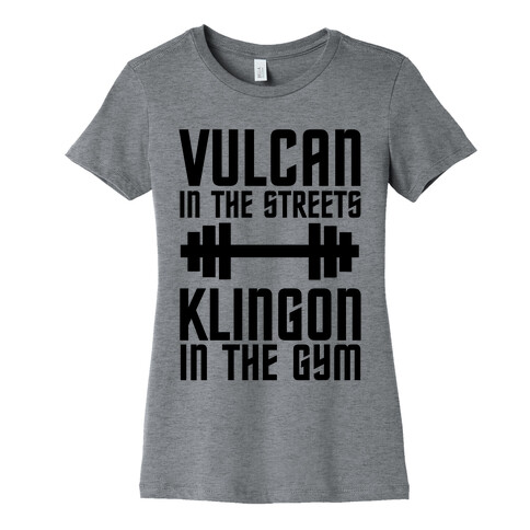 Klingon in the Gym Womens T-Shirt