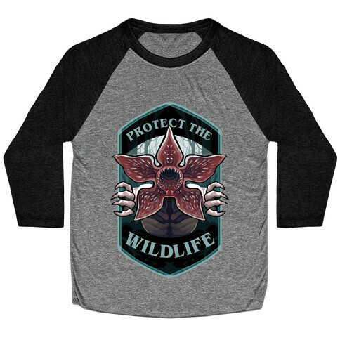 Protect The Wildlife Demogorgon Baseball Tee