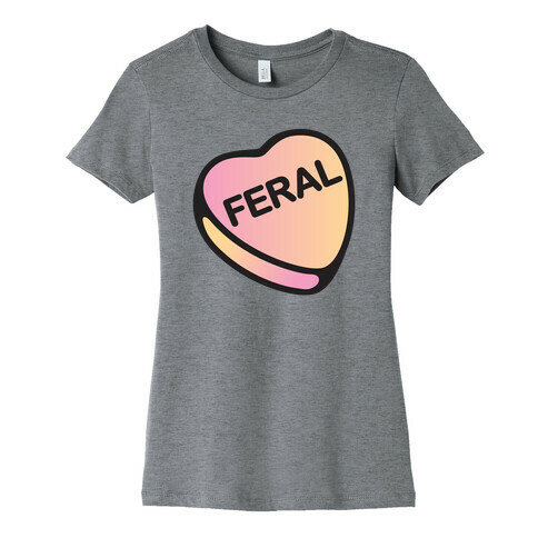 Feral Candy Heart Womens T-Shirt