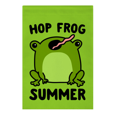 Hop Frog Summer Garden Flag
