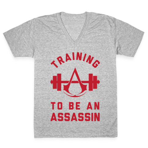 Training To Be An Assassin V-Neck Tee Shirt