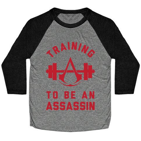 Training To Be An Assassin Baseball Tee