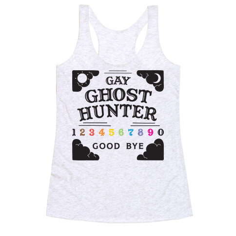 Gay Ghost Hunter Racerback Tank Top