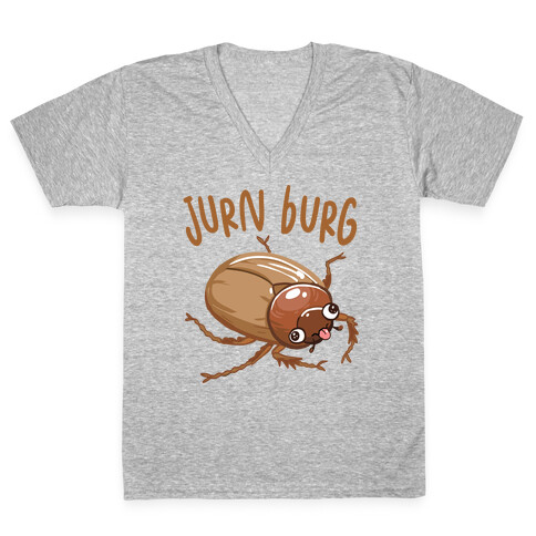 Jurn Burg Derpy June Bug V-Neck Tee Shirt