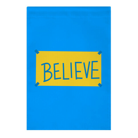 Believe Locker Room Poster Garden Flag