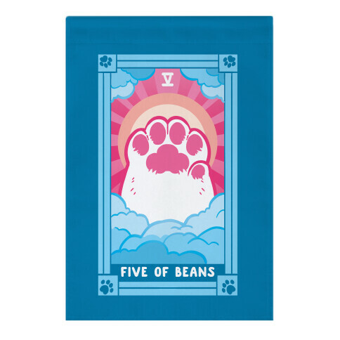 Five of Beans Garden Flag