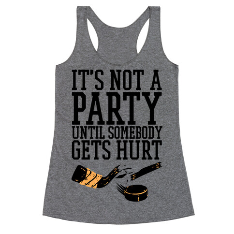 Hockey Party Racerback Tank Top