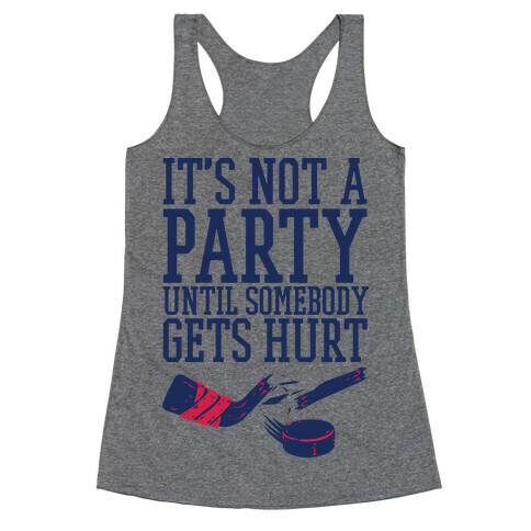 Hockey Party Racerback Tank Top