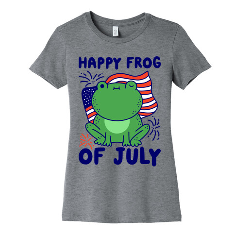 Happy Frog of July Womens T-Shirt