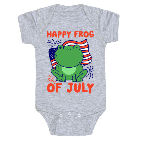 Happy Frog of July Baby One-Piece