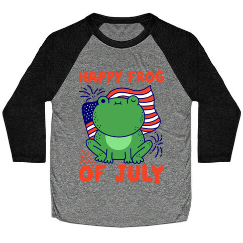 Happy Frog of July Baseball Tee