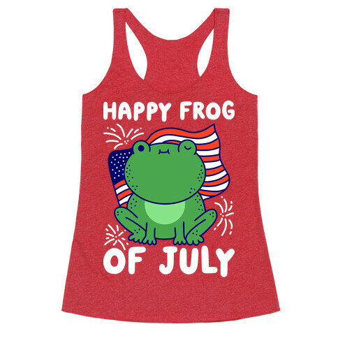 Happy Frog of July Racerback Tank Top