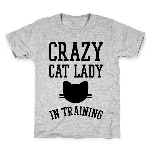 Crazy Cat Lady In Training Kids T-Shirt