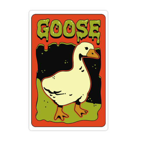 Goose Horror Parody Die Cut Sticker