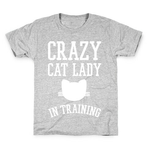 Crazy Cat Lady In Training Kids T-Shirt