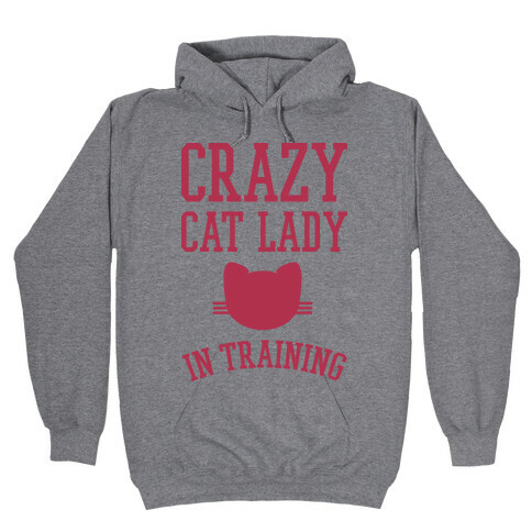 Crazy Cat Lady In Training Hooded Sweatshirt