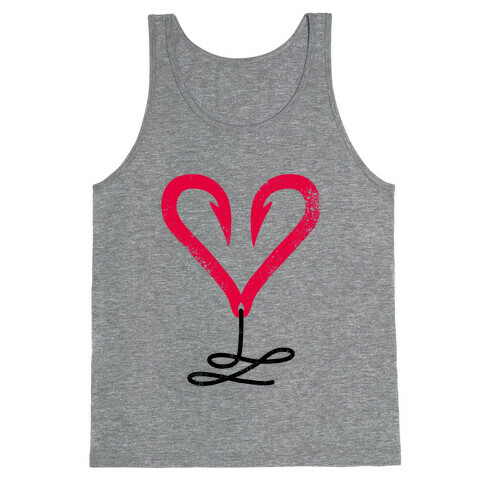 I Love Fishing (Hook Heart) Tank Top