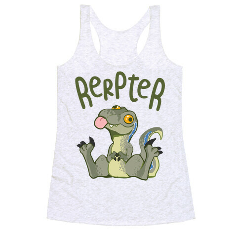 Derpy Raptor Rerpter Racerback Tank Top