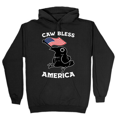 Caw Bless America Hooded Sweatshirt