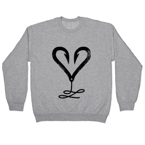 I Love Fishing (Hook Heart) Pullover