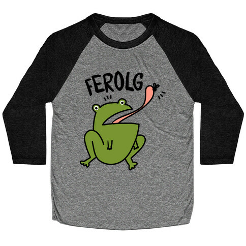 FEROLG - Feral Girl Frog Baseball Tee