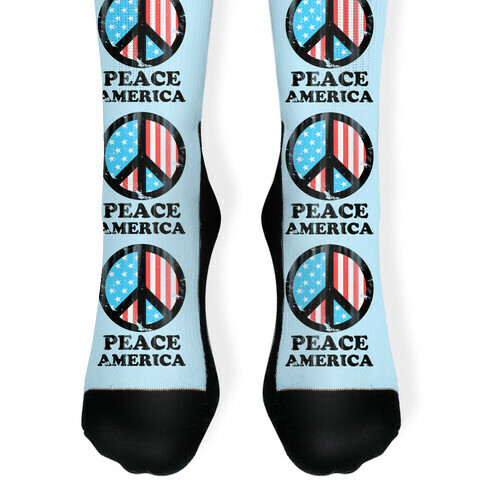 Peace America Sock
