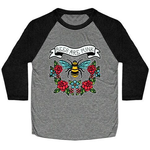 Bees Are Punk Baseball Tee