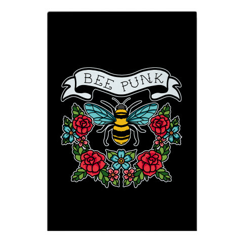 Bee Punk Garden Flag