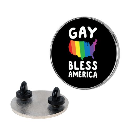 Gay Bless America Pin