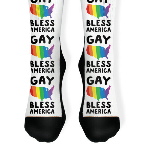 Gay Bless America Sock