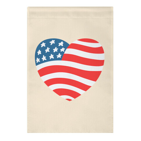 American Heart Garden Flag