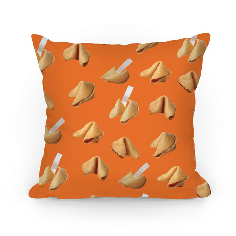 Fortune Cookie Pillow (Orange) Pillow