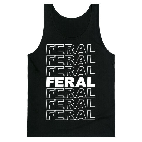 Feral Thank You Bag Parody Tank Top